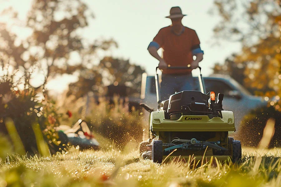 cordless battery lawn mower