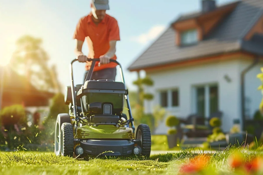 cordless battery lawn mower